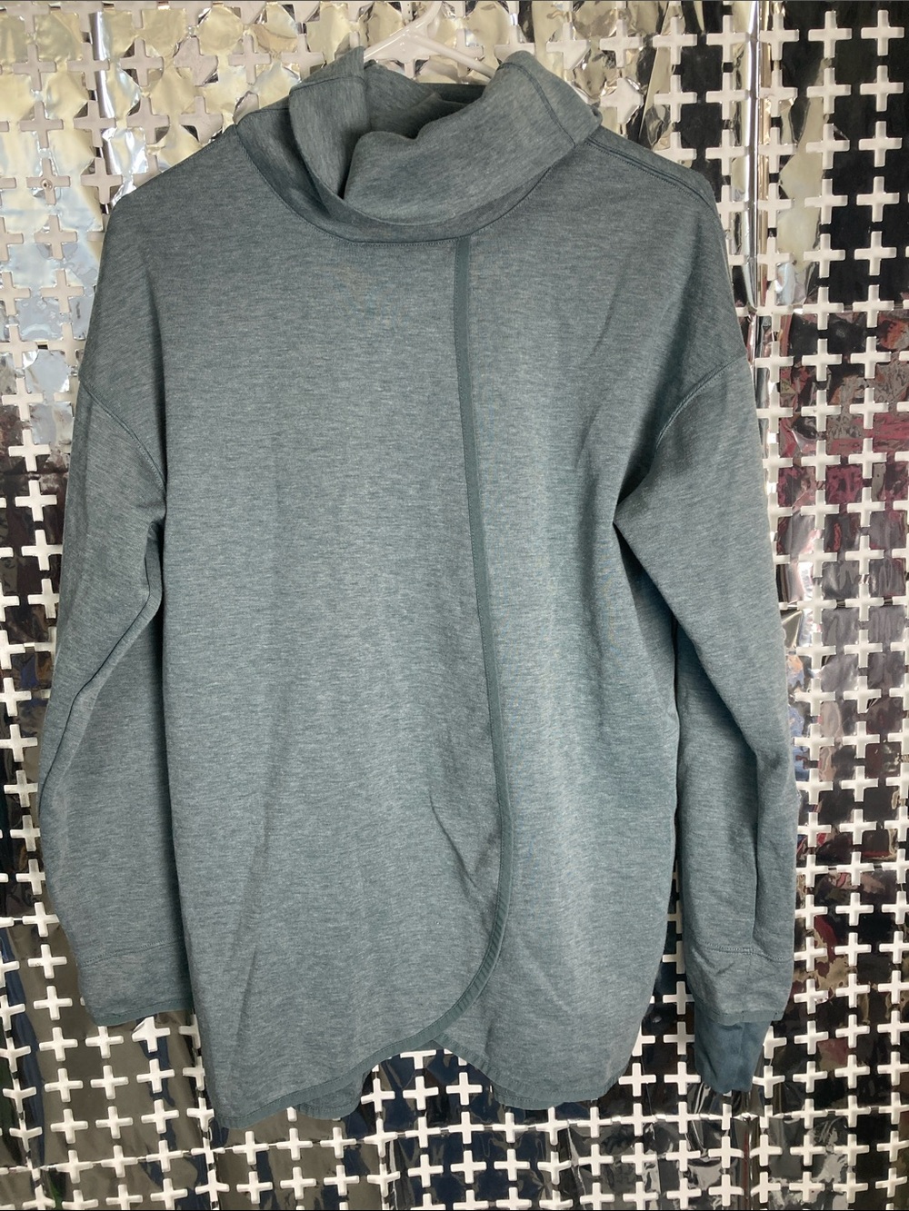 Nike Women's Slate Green Funnel Neck Sweatshirt